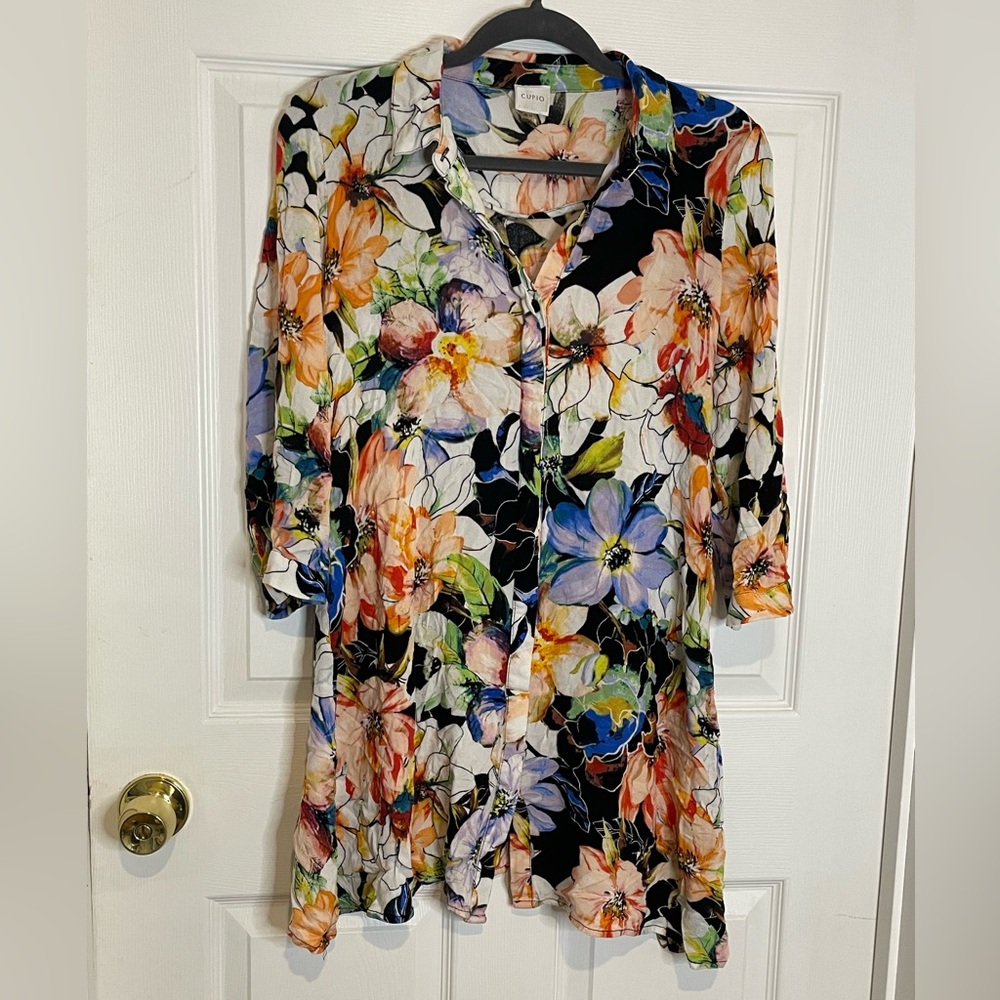 CUPIO - PRINTED FLORAL TUNIC